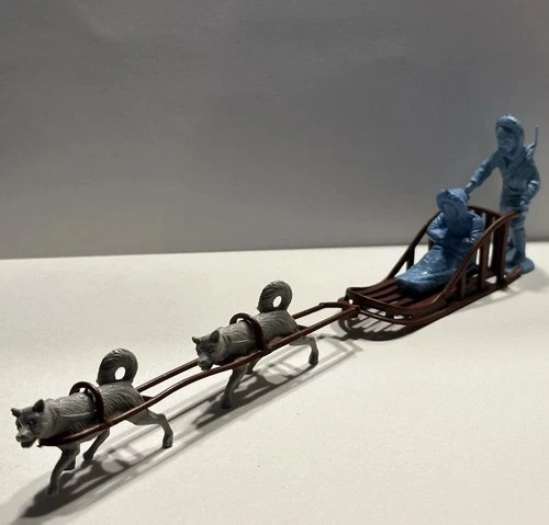 Vintage Marx Alaska Playset Arctic Explorer Dog Sled Team 1950s IGY Accessory