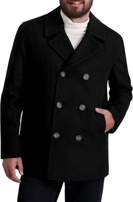 Nautica Men's Wool Blend Peacoat Double Breasted Coat Medium New with Tags!