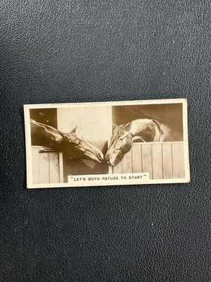 1932 De Reszke Real Photographs 4th Series #14 ''Let's Both Refuse to Start