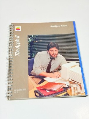 Apple AppleWorks Tutorial Handbuch Guide Book für Apple II IIe IIc Vintage