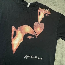 Los Angeles Apparel Graphic Tee Light the Fire Inside Black XL