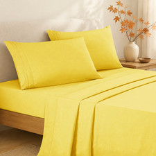 Luxury Bedding-Ultra Soft 3/4 Piece Bed Sheet Set Double Brushed Microfiber