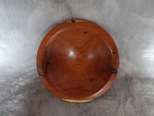Cherry wood hand turned bowl, beautiful markings natural imperfections