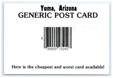 Yuma Arizona Generic Joke Cheapest Worst Card Humor 1981 AZ Postcard