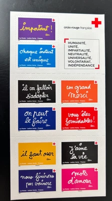 Carnet Timbre Adhésif France  2021  BC1979  Croix Rouge " On Peut le Faire "  TB - Photo 1/2