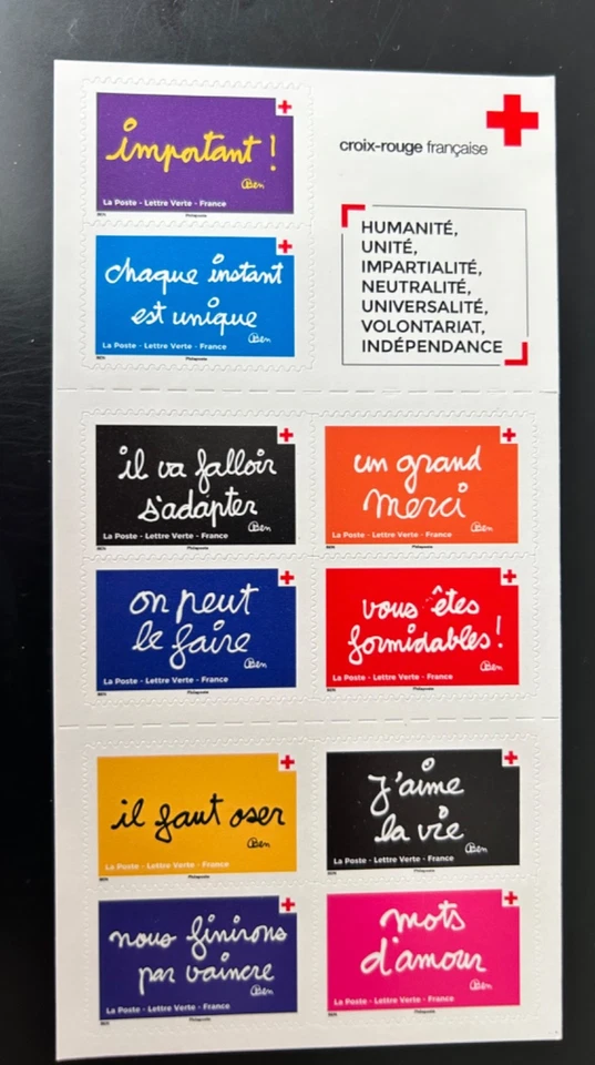 Carnet Timbre Adhésif France 2021 BC1979 Croix Rouge " On Peut le Faire " TB - Photo 1/2