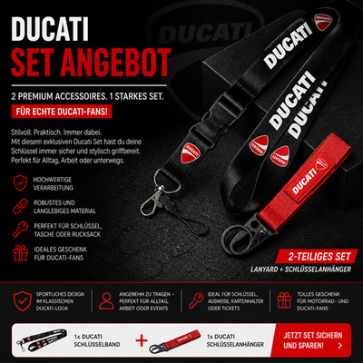 Ducati Schlüsselanhänger / Lanyard Set ANGEBOT l Motorrad Schlüsselband l