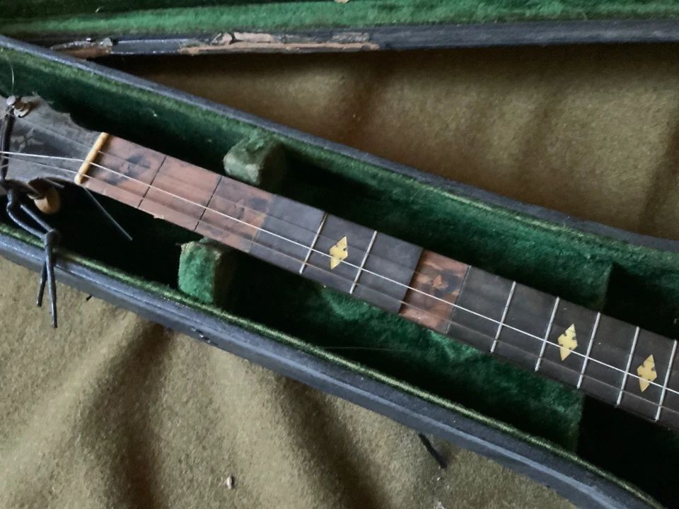 Antique 1920s Ludwig  Banjo w/case - Image 3 of 4