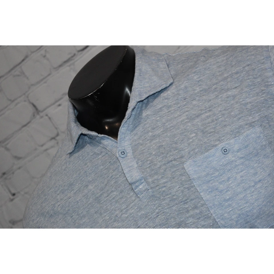 Camisa polo de golf Johnnie-O rendimiento para hombre grande mezcla de lino para pasar el rato  Foto 2 de 4