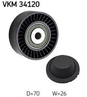 SKF Umlenk-/FüHrungsrolle, Keilrippenriemen VKM 34120 FüR Land Rover Ford