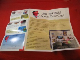 Capcom Craze Club Nintendo NES Promo Poster Insert ONLY Mega Man Ducktales #C