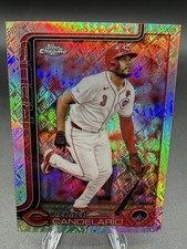 2025 Topps Chrome Logofractor Jeimer Candelario #85 Cincinnati Reds 12526