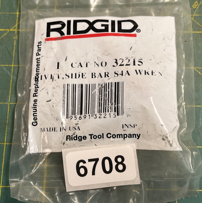 #ad Unused OEM Ridgid Part: 32215 Rivet Side Bar S4A Wrench 6708 $14.99