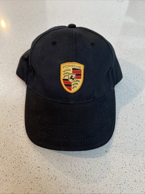 PORSCHE Crest Black Baseball Cap Strapback Hat Black  Porsche Sport Day 2011