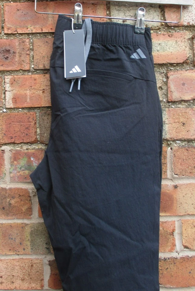 Pantalones de golf Adidas para hombre Ripstop negros pequeños 32" cintura 30" 4 bolsillos nuevos con etiquetas Foto 4 de 4