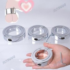 Male Metal Scrotum Ball Stretcher Testis Heavy Lockable Ring Restrict Delay Time