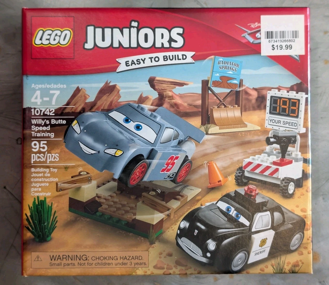 LEGO Juniors #10742-Willy's Butte Speed Training (Cars) -Sealed-2017-Retired-New