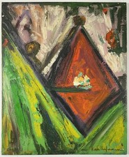 Hans Hofmann Abstract Expressionist Oil Painting Attributed To