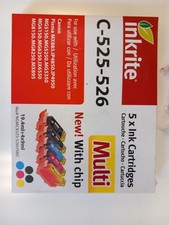 10 Compatible Canon Ink Cartridges (2 Packs) PGI-525 CLI-526 Pixma MG5300 IX6550
