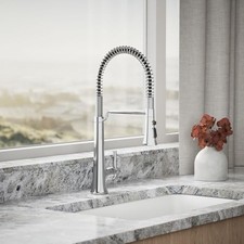 POLISHED CHROME - KOHLER TONE SEMI PROFESSIONAL KITCHEN FAUCET
