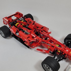 Vintage LEGO Ferrari F1 8674 Racer 1:8 Indy Race Car Stickers Clean 98% Complete