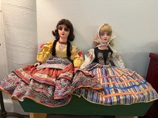 Pair of 1930's Boudoir Bed Dolls