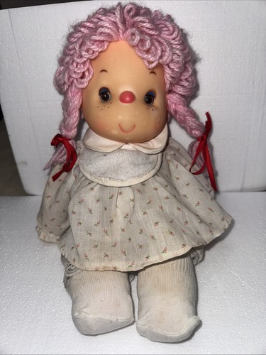 KOMFY KID Ice Cream Doll Astra 1980’s Pink Yarn Hair Music Box - Bild 1 von 5