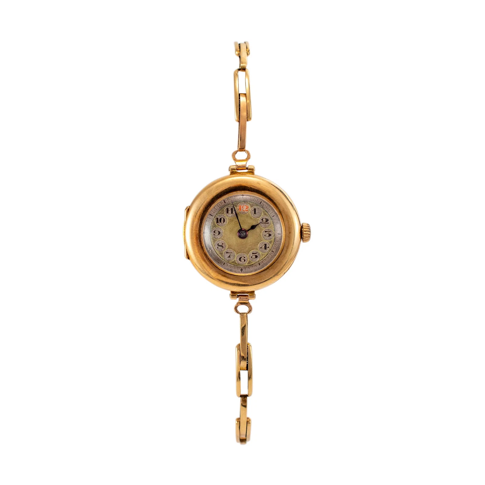 Rolex — Ladies Antique Rolex 1920s Manual Winding 26MM 15K Yellow Gold Vintage Watch