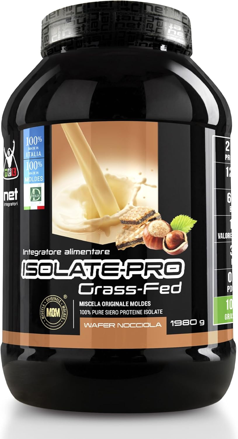 Proteine Isolate Net Isolate Pro Grass Fed 1980g - Wafer Nocciola
