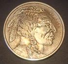 (1) Troy Oz Silver (.999) Elemetal Buffalo Round w/ Radial Lines for Security