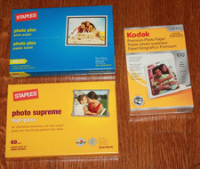 Kodak Premium Photo Paper 4 x 6 in Lot Staples Gloss High 100 60 inkjet Sealed