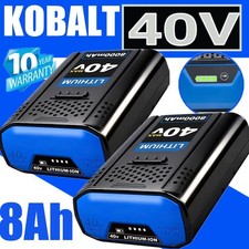2 PACK For Kobalt 40v MAX 8.0 Ah Extended Run Li-Ion Battery KB440-03 KB540-06