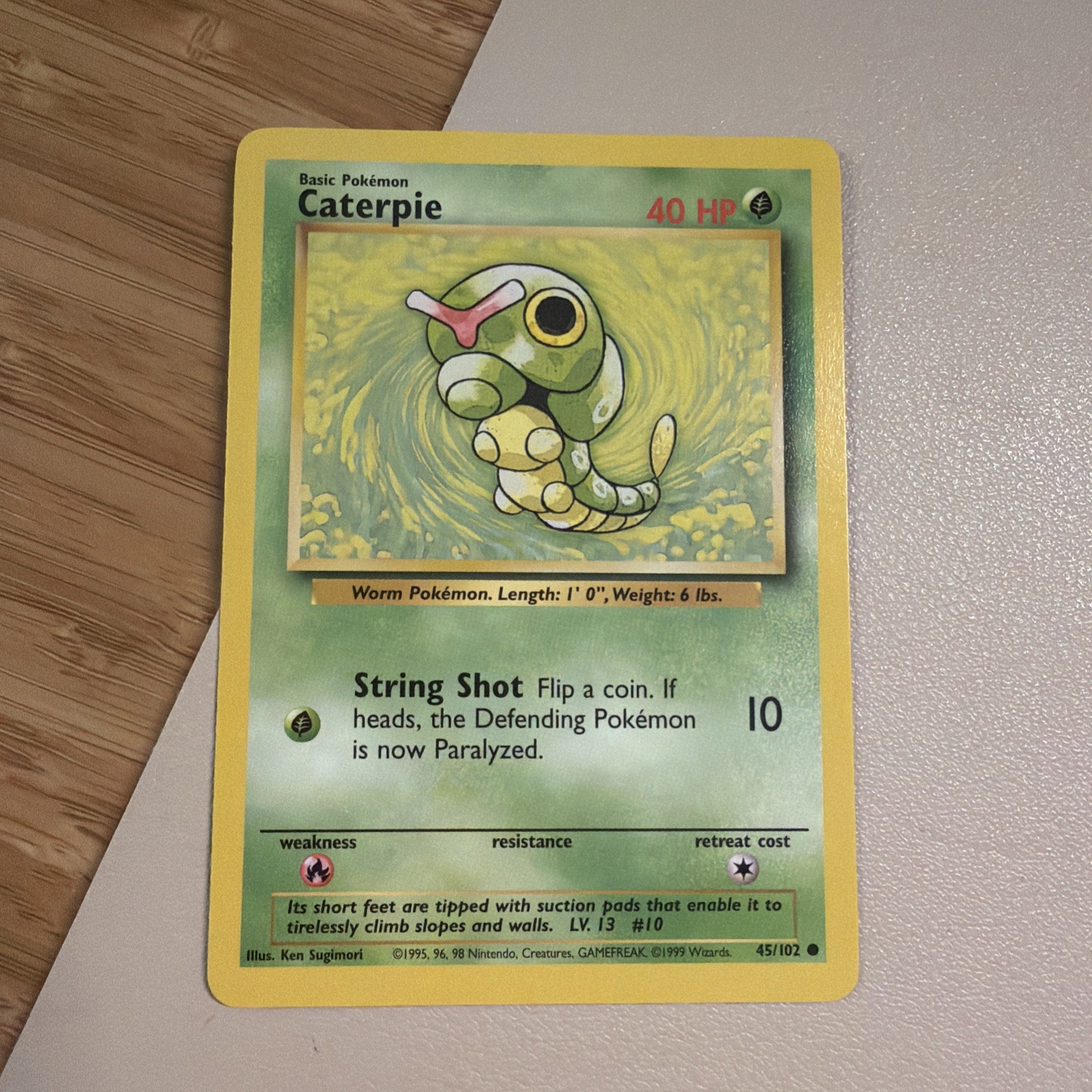 POKEMON BASE SET CARD 45/102 Caterpie 