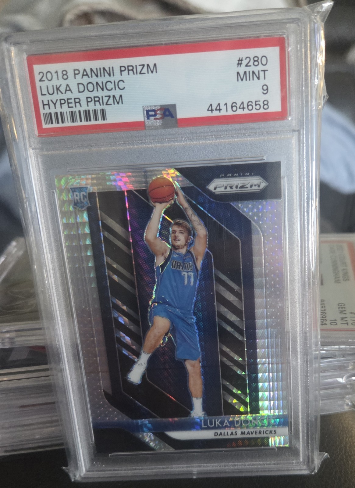 2018 Panini Prizm Luka Doncic #280 Hyper Prizm RC MINT PSA 9 Hobby Only