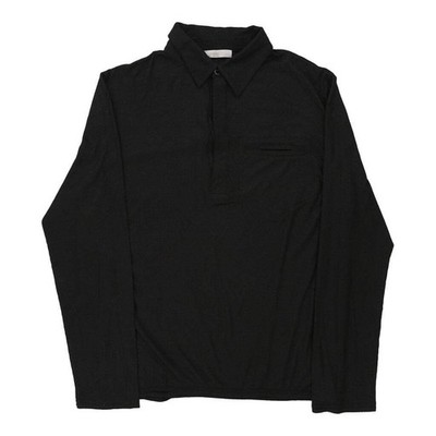 Ermanno Scervino Shirt - Medium Black Cotton Blend