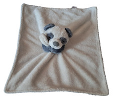 Carters Gray Puppy Dog Lovey White Plush Blanket with Gray Backing 2019