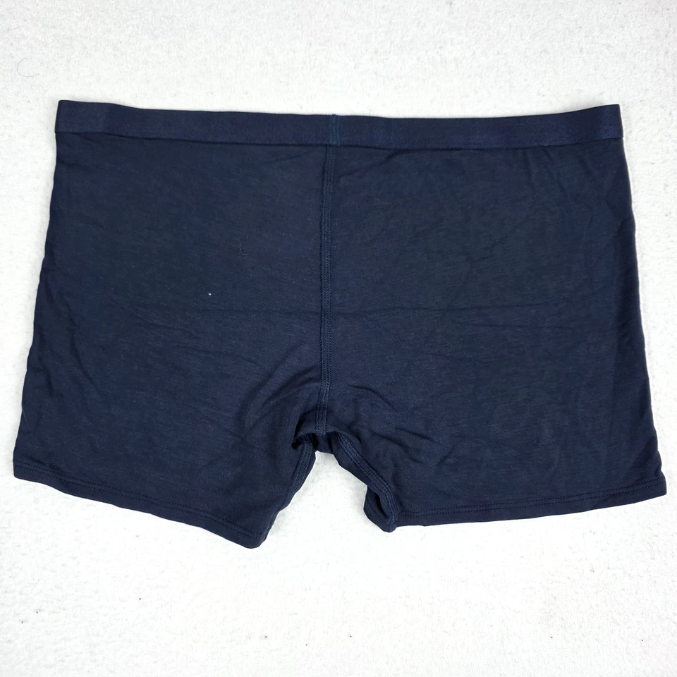 Paquete de 3 bragas íntimas Quince Micromodal para niño talla mediana azul Foto 4 de 4