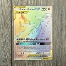 Latias e Latios GX 190/181 Rainbow Rare Fuoriserie Unione Ininterrotta Pokémon I
