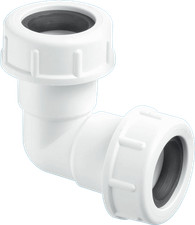 Mcalpine R2M 19/23mm Universal 135&deg; Overflow Bend Easy To Install In Tight Space