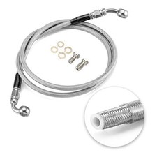 Extended Length Hydraulic Front Brake Line Kit Stainless Steel For 47" Chrome