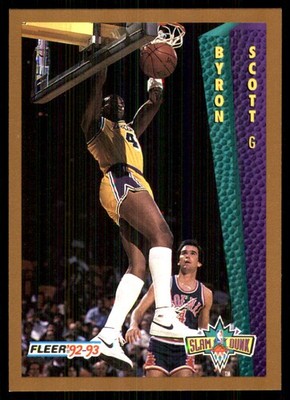 Byron Scott 1992-93 Fleer #284 Lakers NBA READ FREE SHIPPING AutographDen