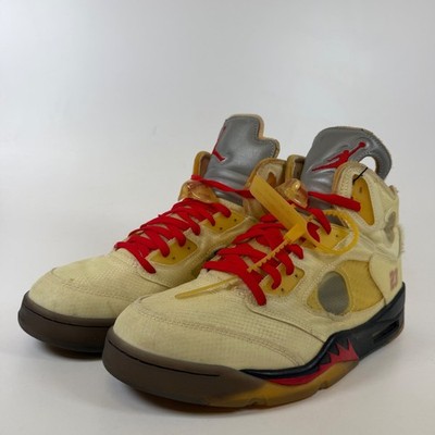 Jordan 5 Retro Off-White Sail DH8565-100 Mens Size 12 High Top Sneakers