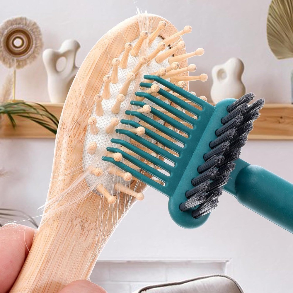 2-in-1 Hair Brush Cleaner and Remover Tool with Comb for Effective Cleaning at