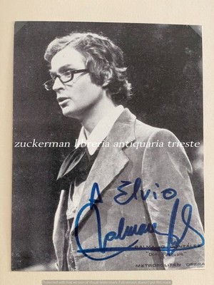 DALMACIO GONZALEZ Metropolitan Opera Photo Theatre with Autograph
