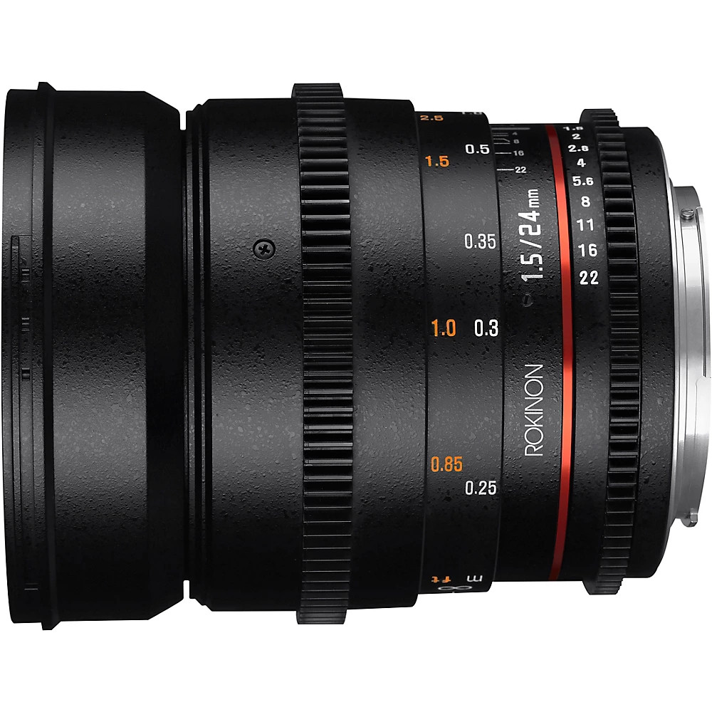 Широкоугольный кинообъектив Rokinon Cine DS 24mm T1.5 для Canon EF