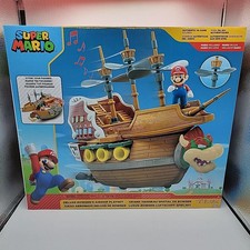 New Super Mario Bros. Deluxe Bowser's Airship Playset w/ Mario Action Figure