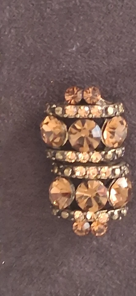 Cuentas ámbar brillante cristal estrás de colección para hacer joyas redondas facetadas 14 Foto 3 de 4