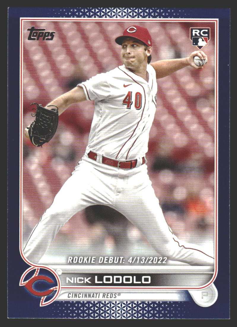 Nick Lodolo #US249 2022 Topps Update Royal Blue Cincinnati RedsRC Rookie