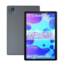 Urao Tablet  10.1" Android 13 Tablet 6+64GB Quad Core 1280×800 HD IPS Computer
