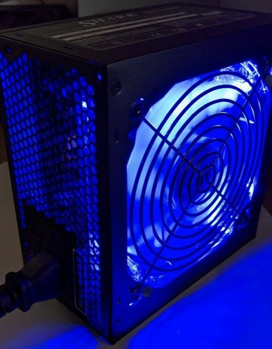 SHARK 1000W Black Gaming PC 120mm LED Fan 2x PCIE SATA ATX 8pin 12V Power Supply - Picture 2 of 13